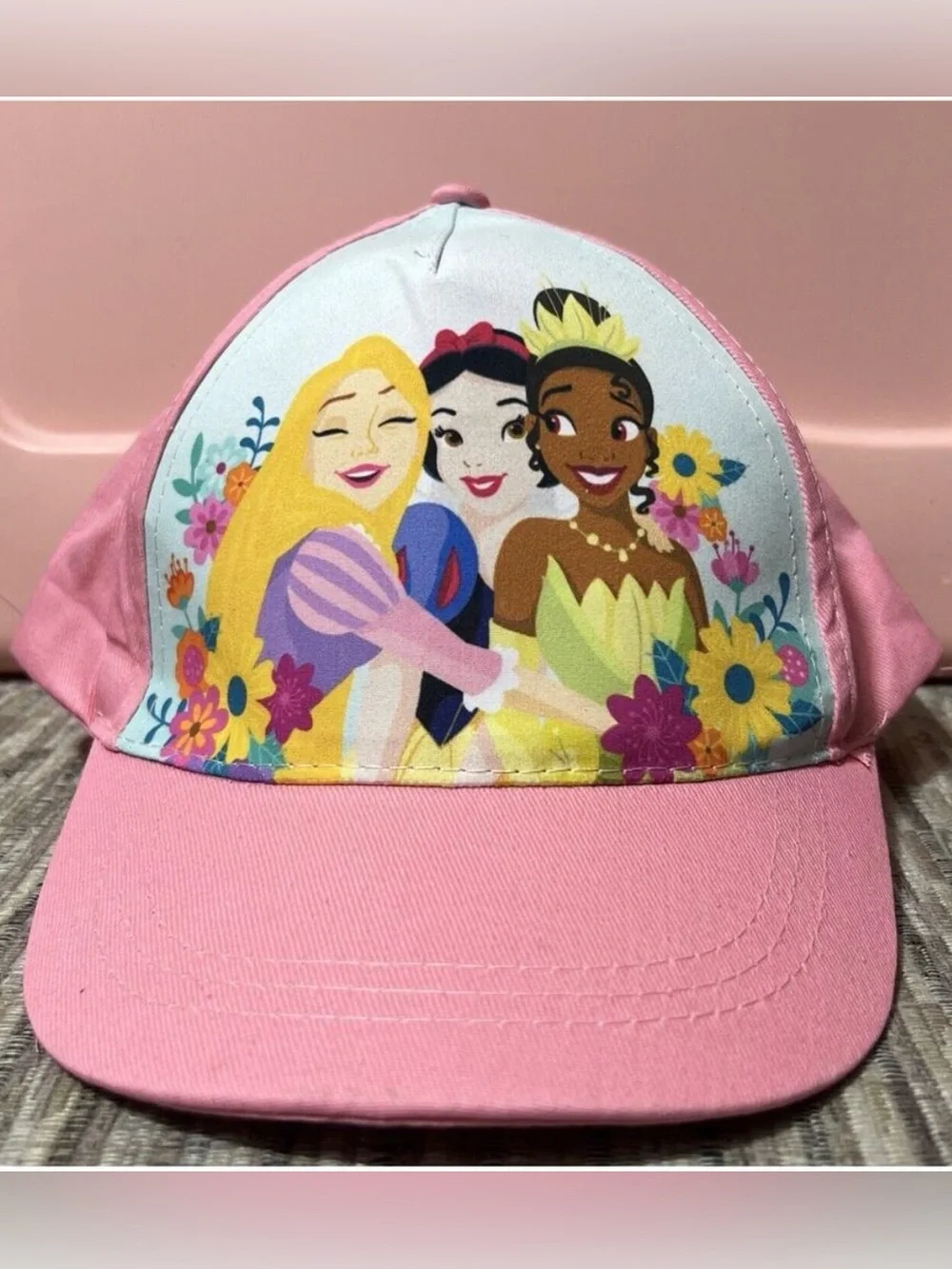 New Disney Pink Girls' Princess Baseball Cap